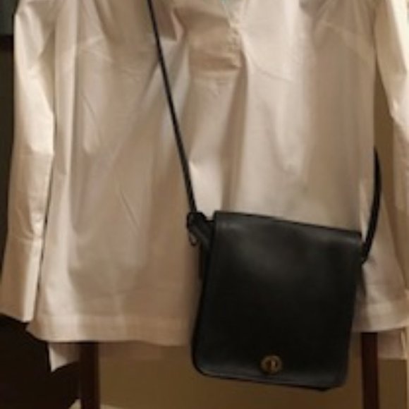 Black Leather Coach Crossbody Bag - Picture 3 of 8